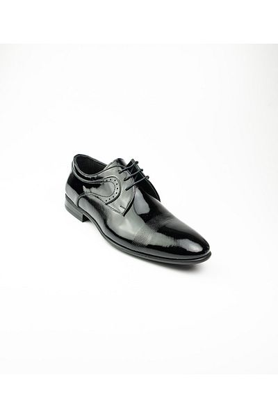 MARCOMEN Marco Rossi 5007 Black Patent Leather Men's Classic Shoes