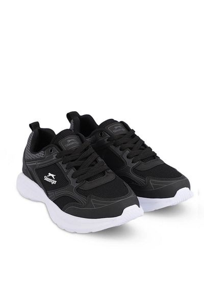 Slazenger Pantofi de mers ortopedici completi, negri, anti-transpirație, anti-alunecare, fără miros, ultra ușoare
