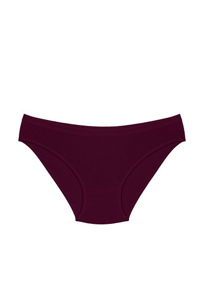 Humaone Chiloți bikini cu nervuri, 100% bumbac, 5 piese