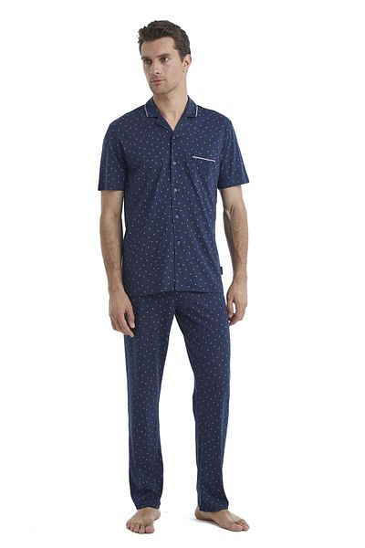 Blackspade Ανδρικό Σετ Πιτζάμα Navy Blue 40461