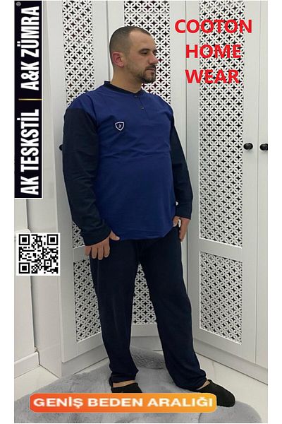 A&K ZÜMRA Combed Cotton Economical Summer Men's Pajama Set