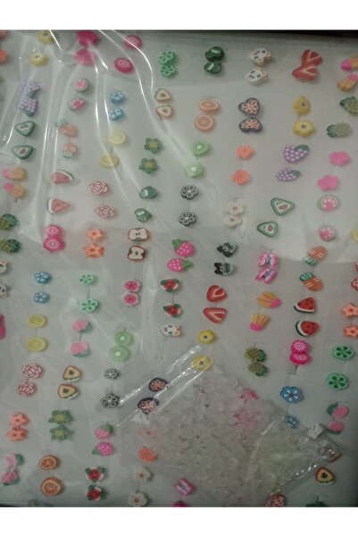 Shisa For Kids Çocuk küpeleri, çeşitli tarzda, 5 çift, meyve, çiçek ve hayvan dahil. Parlak ve sevimli renkler (02)