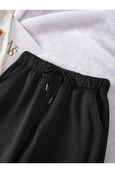 Revasser Unisex Γυναικείες/Ανδρικές 2 τεμαχίων μονόχρωμες φούτερ Jogger
