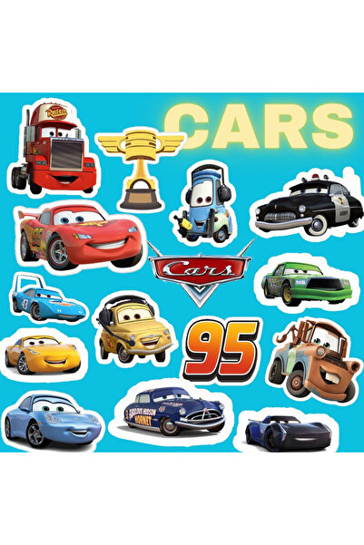 Pufidik Arabalar(Cars) Sticker Seti | Laptop Notebook Telefon Etiket