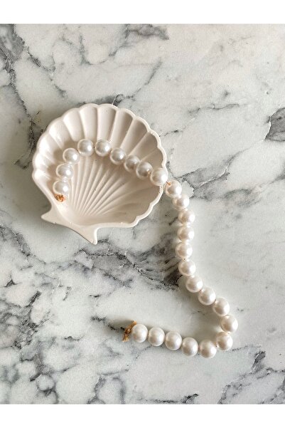 Nonno dekor 14 mm Beyaz Renk Plastik inci Boncuk, İnci Boncuk Aksesuar Yapım ...