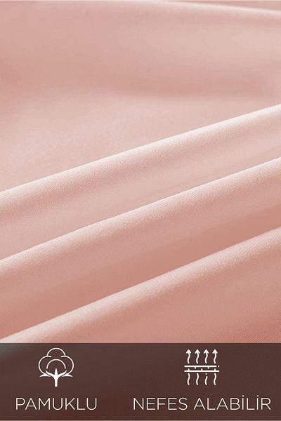Mercury Salmon Elastic Sheet Set 1 Pillowcase| Single 100x200 Cotton Sheet Set