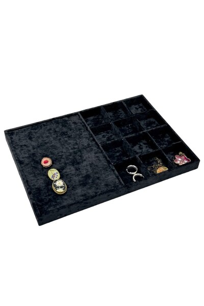 Zeyn Dekor Δαχτυλίδι με θήκες, Μικτό Ταμπλό, Μαύρο 25x35