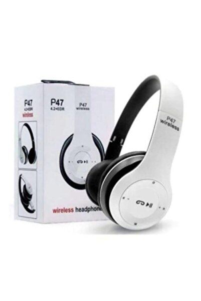 ceyhan iletişim P47 Wireless Bluetooth Kablosuz - Beyaz Extra Bass Fm Radyo K...