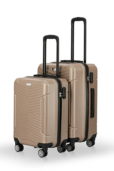 Genel Markalar 2'Lİ SET TEKERLEKLİ ORTA VE KABİN BOY ABS VALİZ (BAVUL)