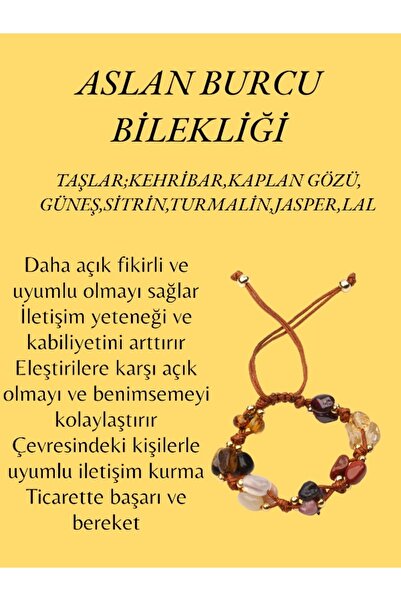 M Miel سوار مكرامية طبيعي من حجر الأسد الطبيعي