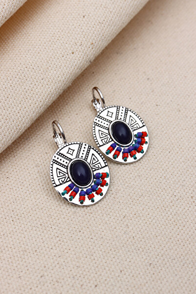 Süspüs Accessories حلق عرقي VIP غير مشوه - إعداد خرز بتفاصيل حجر بيضاوي