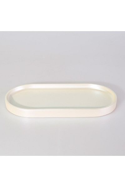 Selim Victoria Oval Tray Small Pearl