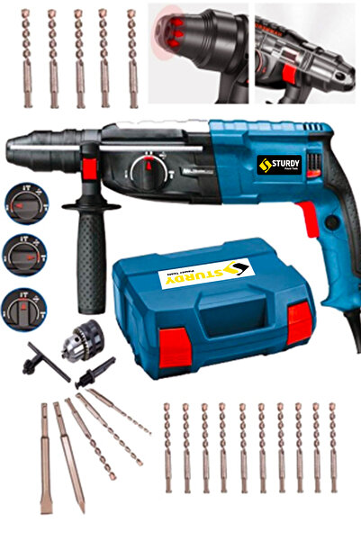 Sturdy Power Tools ستوردي اليابانية تك كراش دريل 610 واط واط 1.2 جول النحاس ل...
