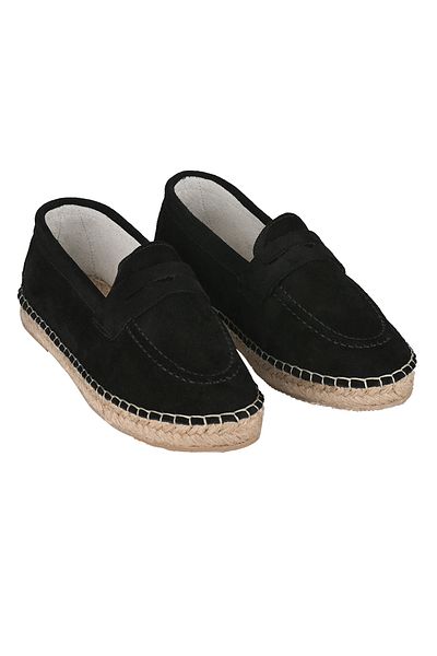NOOSY Γνήσιο Δερμάτινο Μαύρο Unisex Χειροποίητη Εσπαντρίγια