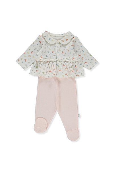 Bebetto SÜPREM DOUBLE BOOTIES PAJAMAS SET 2 Pieces (HAPPY GARDEN) F 1317