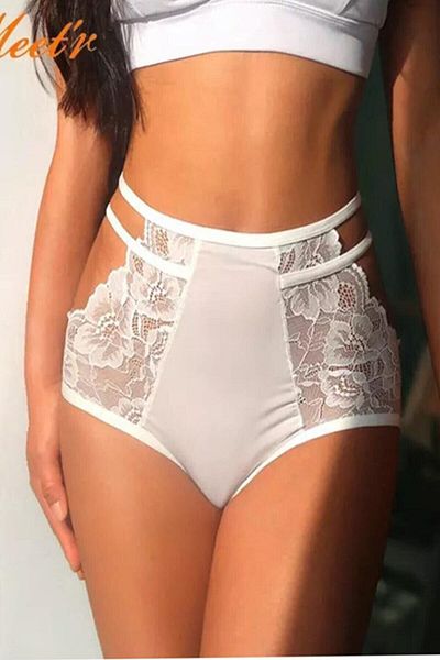 Qvien Secret Women's White Stylish Sexy High Waist Panties