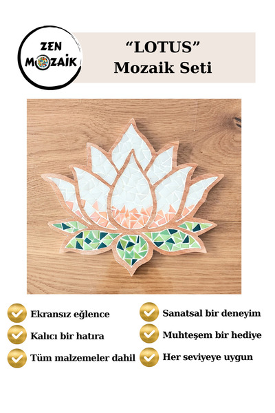 Zen Mozaik Kendin Yap Lotus Mozaik Seti