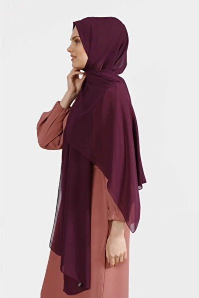 İSTANBULSTYLEMODA Σάλι κρεπ σιφόν δαμάσκηνο 210x 75 Flr 241433