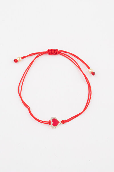 Sortie Aksesuar Macrame Rope Bracelet 115 - Heart Figure and Adjustable Height