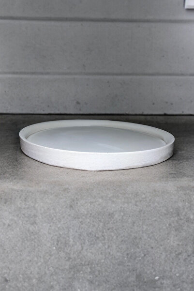 RocArt Home Beton Yuvarlak Sunum Tepsisi
