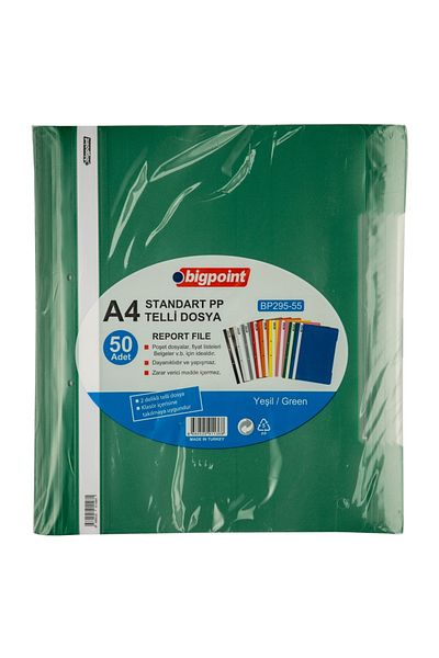 Bigpoint Green Ring Binder - Pack of 100