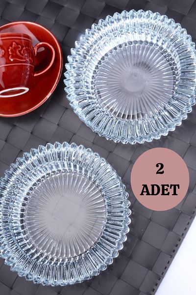 Porselen Diyarı 2 buc. scrumieră rotundă din sticlă de cristal - scrumieră - scrumieră