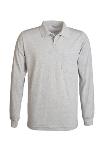 mervem Sweat t-shırt Polo Yaka Kışlık Uzun Kol