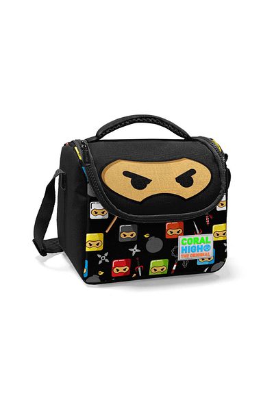 Yaygan Coral High Kids Ninja Patterned Lunch Bag 11811