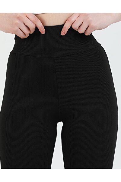 Generic Brand High Waist Ribbed Leggings