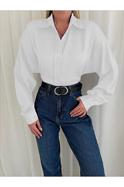 HİJABAYA Овальний виріз, ґудзики, атласна сорочка