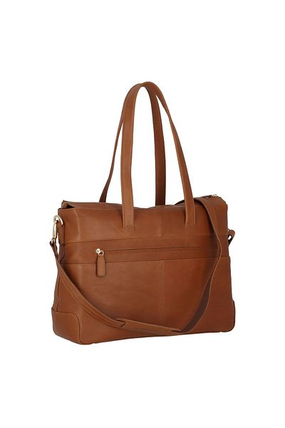 Plevier Edge 40 cm Leder Aktentasche – RFID-Schutz, Notebook und Computer Fach