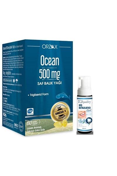 Ocean OrzaxOcean500mg - 60 Capsules Whitening Foam Gift