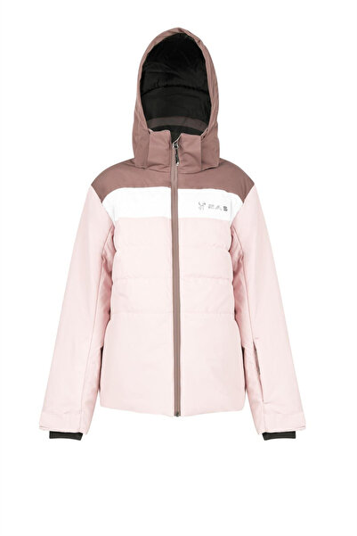 2AS معطف تزلج مبطن للأطفال باللون الوردي