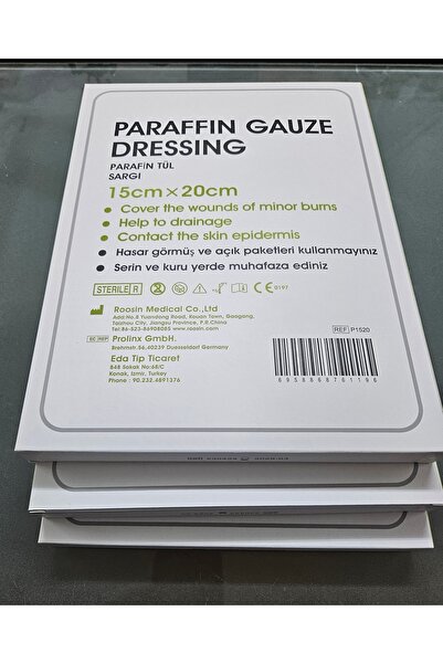 ROOSİN Parafin Tül Yara / Yanık Sargısı 15cm X 20cm ( 10 Adet )