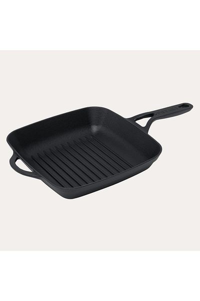 Pot Art 26 cm Square Black Grill Cast Pan