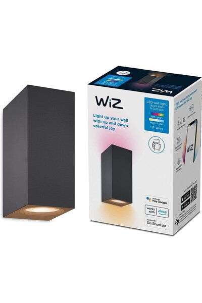 Wiz Imageo Up&Down Spots 2x5W Siyah (RGB Işık)