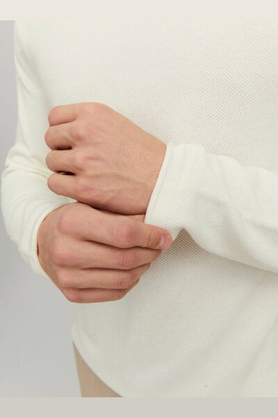 Jack & Jones Erkek Bisiklet Yaka Kazak - Hügel