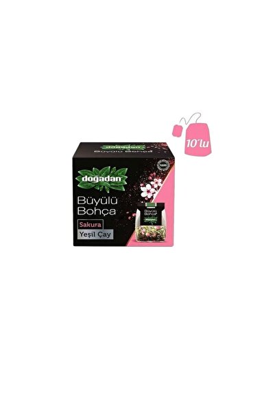 Doğadan BHR TEM-Doğadan Büyülü Bohça Sakura Yeşil Çay 10'lu 12 GR