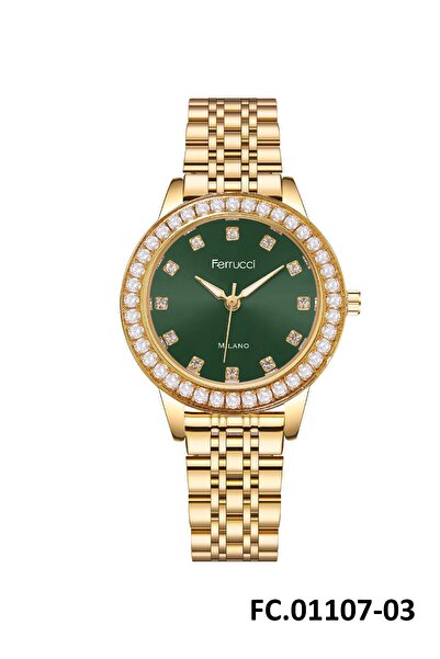 Ferrucci ساعة يد FRC.FT.1.303 Ferrucci بسلك فولاذي 30 متر مقاومة للماء للموسم...