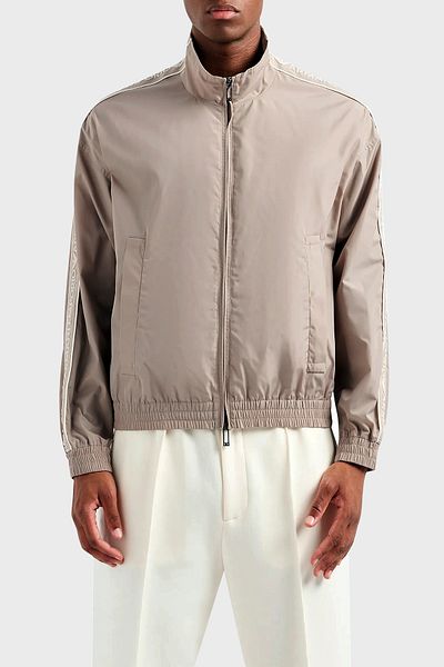 Emporio Armani معطف رجالي موسمي ذو ياقة واقفة بقصة عادية 3D1BH0 1NMPZ 0650
