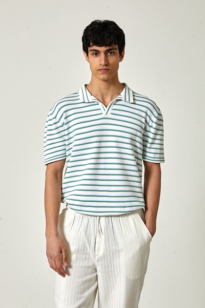 FREZZBİ Freezzbi Striped Collar Knitwear