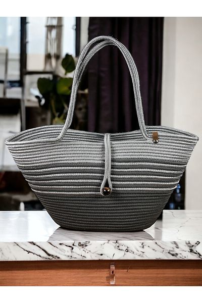 MaVaux Havana Beaded Nature-Respectful Straw Jute Bag Beach - Συνεισφέρετε στο στυλ σας και στον κόσμο!