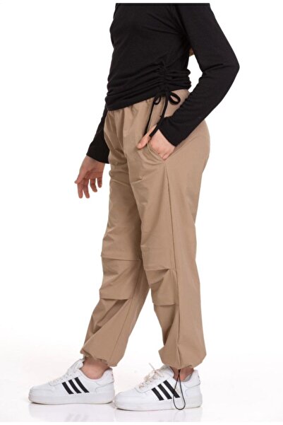 son öz bebe Kız Çocuk Paraşüt Kumaş  Pantolon 10/14 Yaş