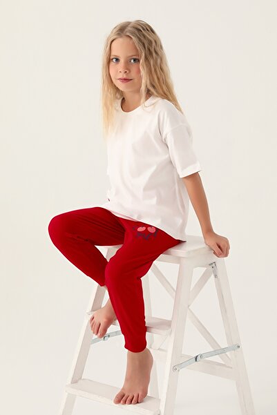 ROLY POLY cherry printed girl's pajamas suit