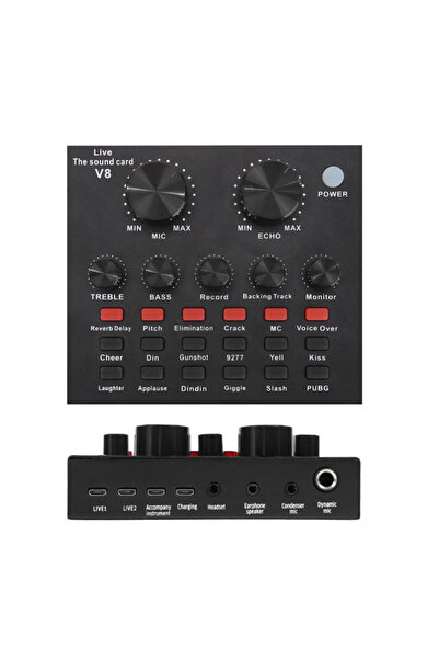 JBM V8 Youtuber، بطاقة الصوت Poadcast Live Spring