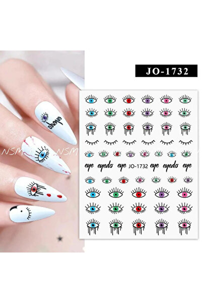 Venalisa Tırnak Sticker Göz Desenli Tırnak Süsleme Nail Art JO-1732
