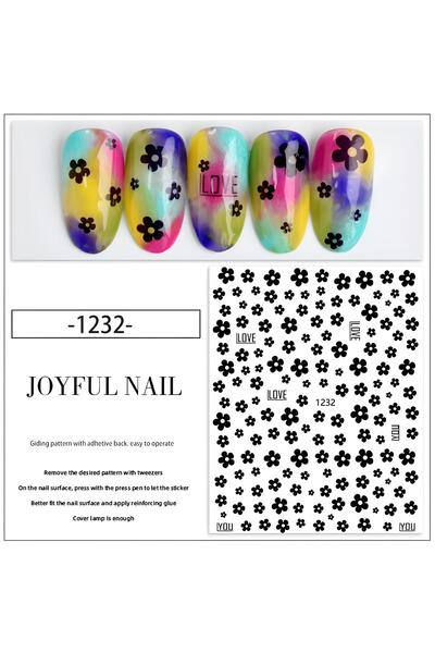 Venalisa Tırnak Sticker Papatya Tırnak Süsleme Nail Art JO-1232
