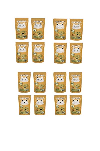 TAİL PAWS Mhauw Somonlu Çorba Kedi Ödülü 80 Gr 16 Adet