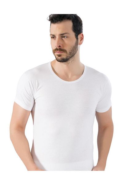 Lüx Derman 150 Model Luxury Drm Men's Undershirt Tank - 6 Pieces Crew Neck Combed Cotton
