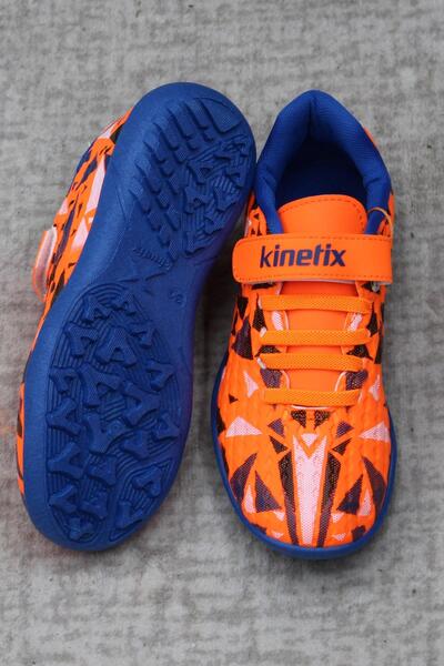 Kinetix Sımeta TF Turuncu Çim Saha Halı Saha Erkek Çocuk Futbol Ayakkabı